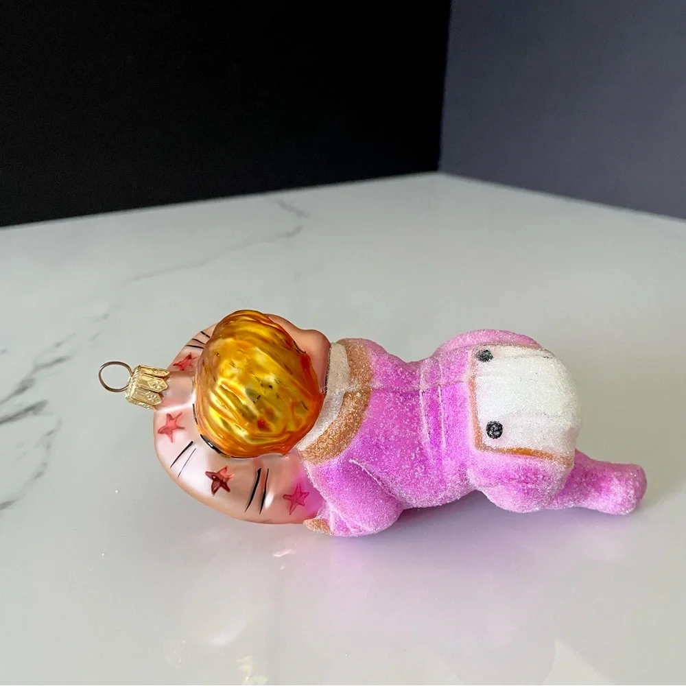 Sleeping Baby in Pink Ornament by Christopher Radko